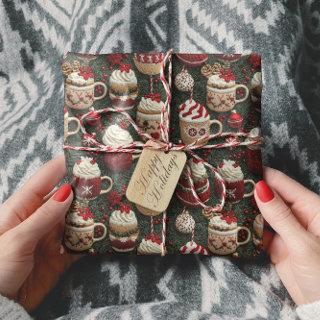 Hot Cocoa Christmas Tree Cups Knitted Pattern