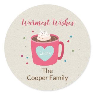 Hot Cocoa Warmest Wishes Sticker