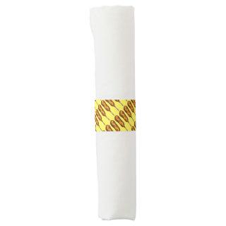 Hot Corn Dog Corndog Yellow Mustard Junk Food Napkin Bands