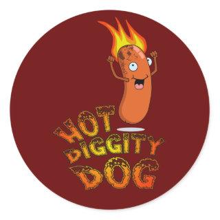 Hot Diggity Dog Sticker