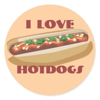 Hot Dog Stickers