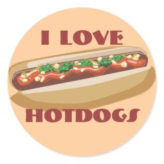 Hot Dog Stickers