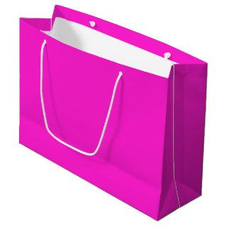 Hot Magenta Solid Color Large Gift Bag