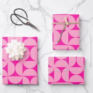 Hot Pink Mid Century Modern Pattern  Sheets