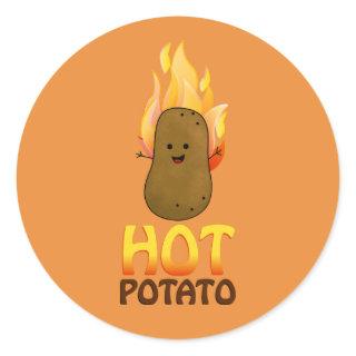 Hot Potato Classic Round Sticker
