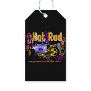 Hot rod classic car      medium gift bag gift tags