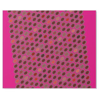 hot shocking pink hexagonal pattern repeating