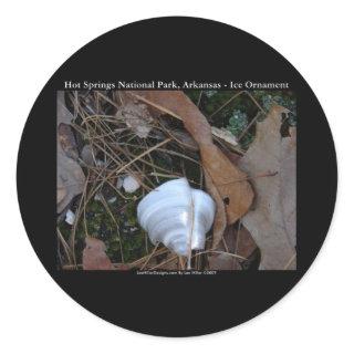 Hot Springs National Park, AR - Ice Ornament Gifts Classic Round Sticker