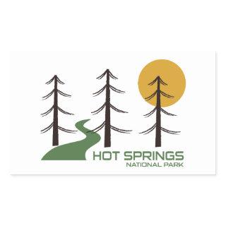 Hot Springs National Park Trail Rectangular Sticker