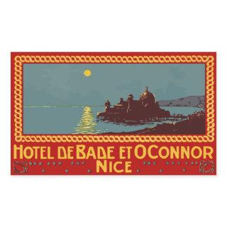 Hotel de Bade et Connor (Nice) Vector format Rectangular Sticker