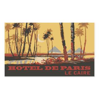 Hotel in Paris (Cairo - Egypt) Vector format Rectangular Sticker