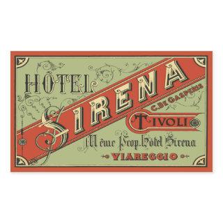 Hotel Sirena (Tivoli - Italy) Rectangular Sticker