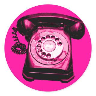 Hotline Crimson Classic Round Sticker