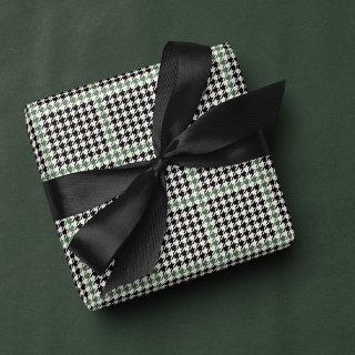 Houndstooth classic holiday black green stylish