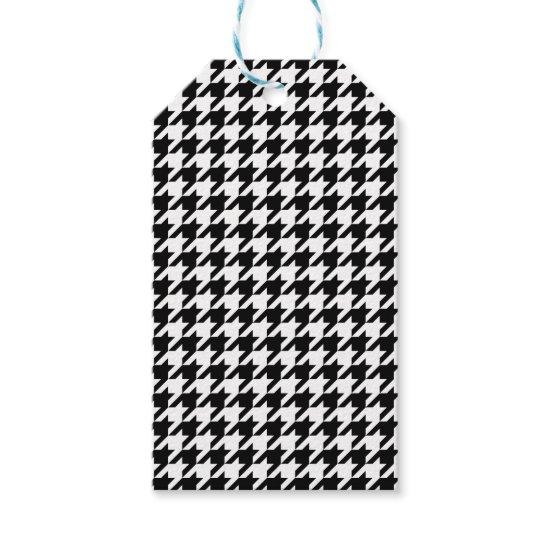 Houndstooth - Customize Background Color Gift Tags