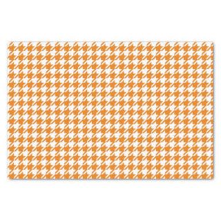Houndstooth ORANGE ANY COLOR BACKGROUND Tissue Paper