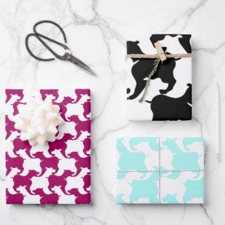 Houndstooth Style Tesselation Dog Choose color  Sheets