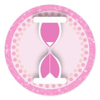Hourglass Classic Round Sticker