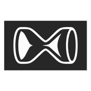 Hourglass Rectangular Sticker