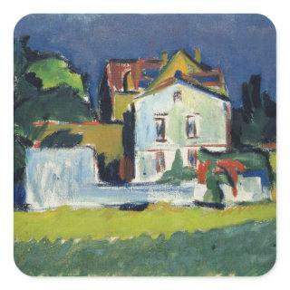 House in a Landscape Square Sticker