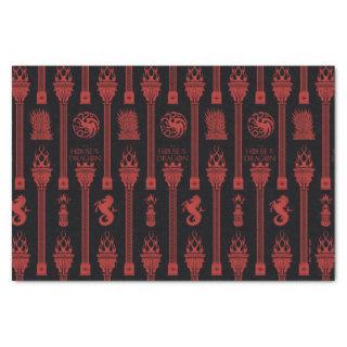 House of the Dragon Crest Pattern Tissue Paper