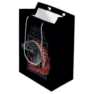 HOUSE OF THE DRAGON | Dragon Profile in Flames Medium Gift Bag
