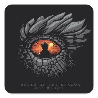 HOUSE OF THE DRAGON | Dragon's Eye Iron Throne Square Sticker