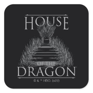 HOUSE OF THE DRAGON | Iron Throne Graphic Square Sticker
