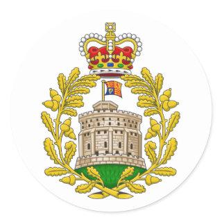House of Windsor Royal Coat of Arms Classic Round Sticker