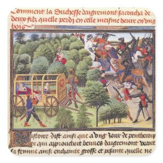 How the Duchess of Aigremont gave birth Square Sticker
