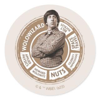 Howard Info Graphic Classic Round Sticker
