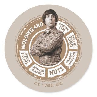 Howard Info Graphic Classic Round Sticker