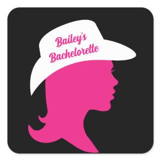 Howdy Bachelorette Square Sticker