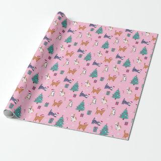 hristmas Cats and Trees Holiday Pattern