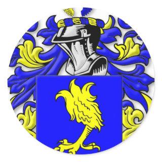 Huebner Coat of Arms Classic Round Sticker