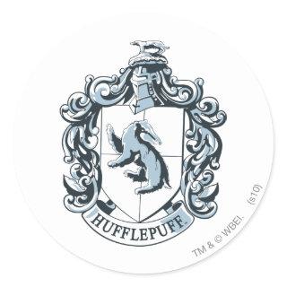 Hufflepuff Crest Blue Classic Round Sticker