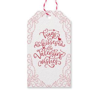 Hugs and Kisses | Glitter | Valentine's Day Gift Tags