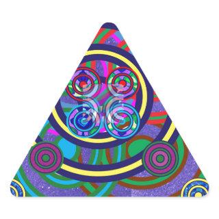 Hula Hoop Round Colorful Circles Triangle Sticker