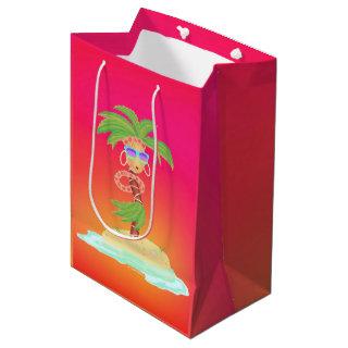 Hula Palm (sunset-orange) gift bag