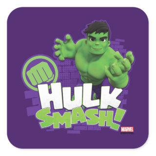 HULK SMASH! Character Graphic Square Sticker