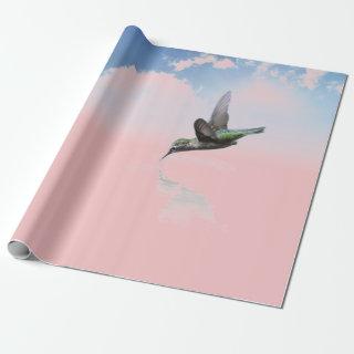 hummingbird and clouds