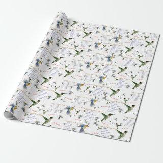 Hummingbird Nectar Recipe Gift Wrap