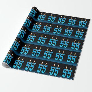 humorous 55th birthday candles with eyeballs