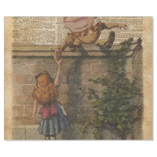 Humpty Dumpty & Alice Vintage Book Illustration