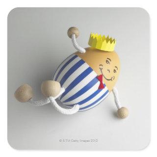 Humpty dumpty square sticker
