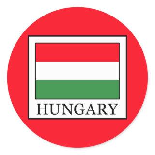 Hungary Classic Round Sticker