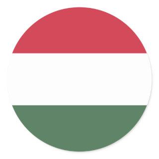 Hungary Flag Classic Round Sticker