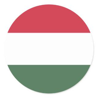 Hungary Flag Classic Round Sticker