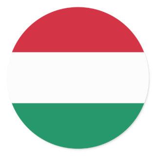 Hungary Flag Classic Round Sticker