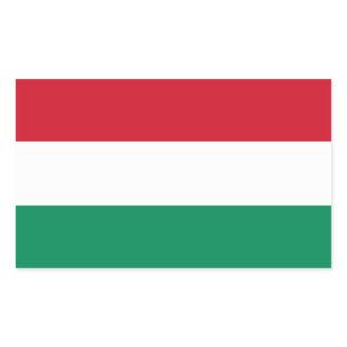 Hungary Flag HU Rectangular Sticker